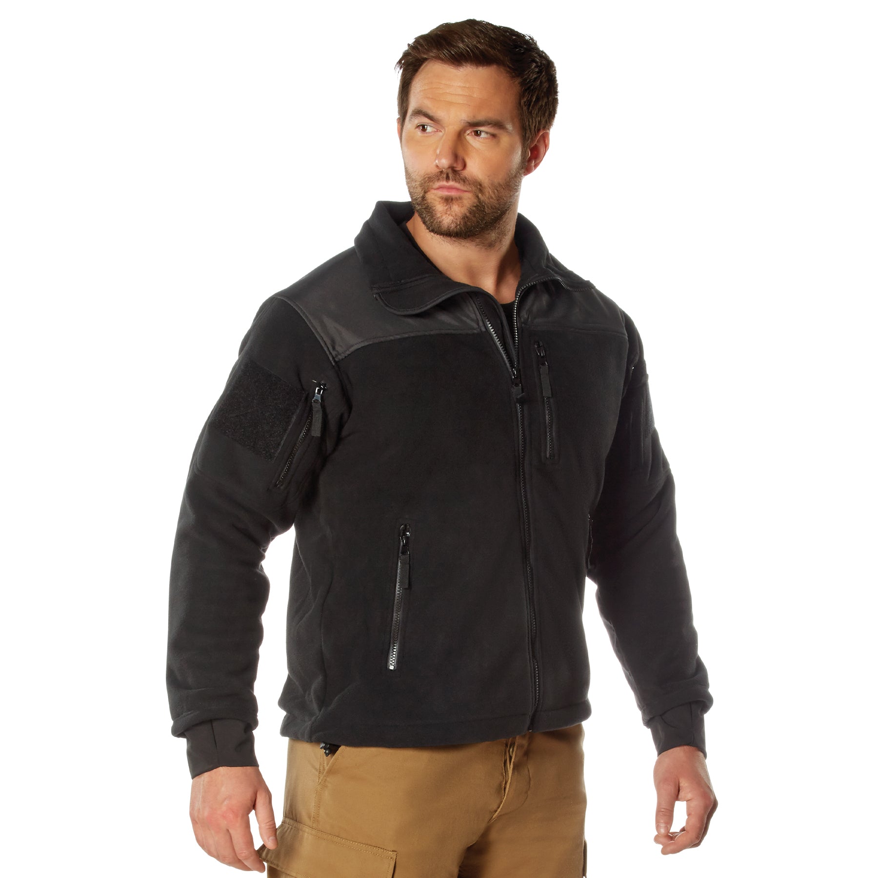 Rothco Spec Ops Tactical Fleece Jacket Black 4XL – Heavyweight Warmth & Multi-Pocket Design