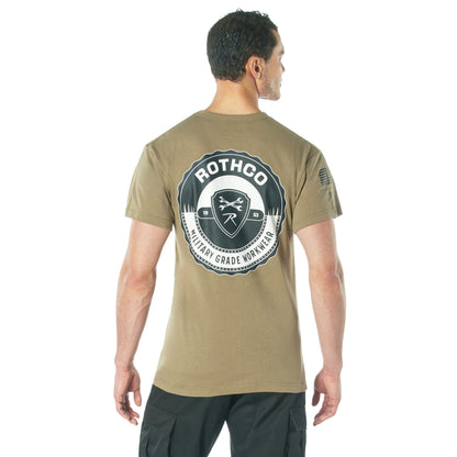 Military Grade Workwear Bottle Cap T-Shirt by Brand – XL Coyote Brown