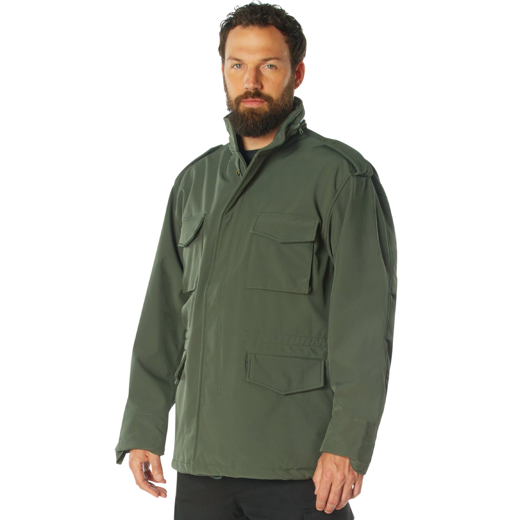 Rothco Soft Shell Tactical M-65 Field Jacket Olive Drab Size Small