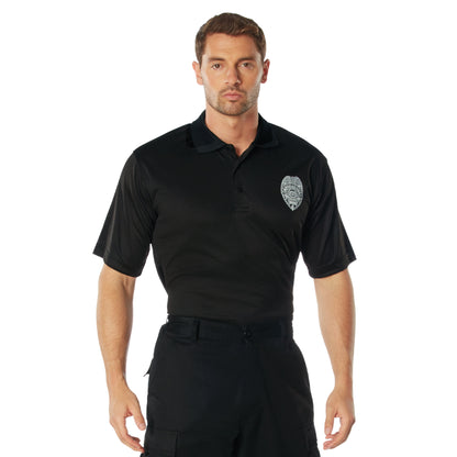 Rothco Moisture Wicking Security Polo Shirt with Printed Badge – Size L