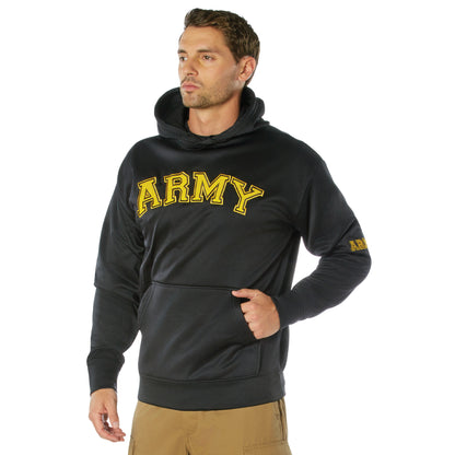 Rothco Army Pullover Hoodie in Black, Size M – Durable Tactical Outdoor Apparel