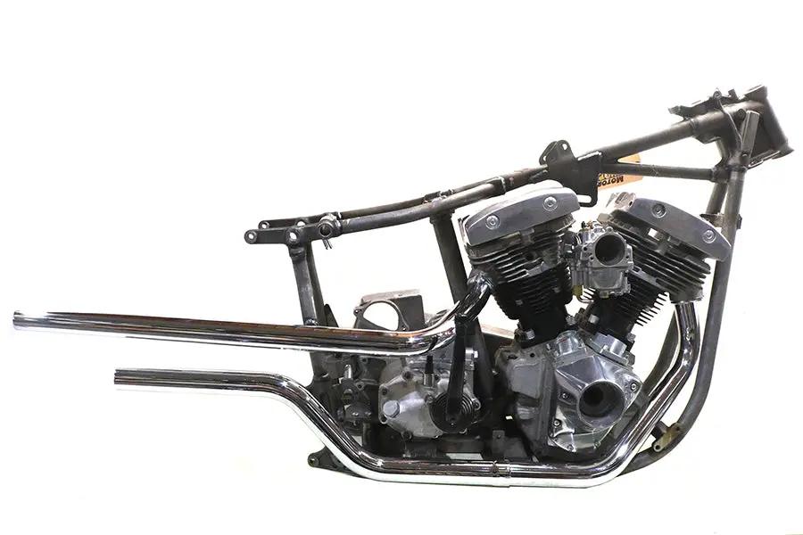 V-Twin Stacked Shot Gun Header Set for Harley Davidson FX Models by V-Twin