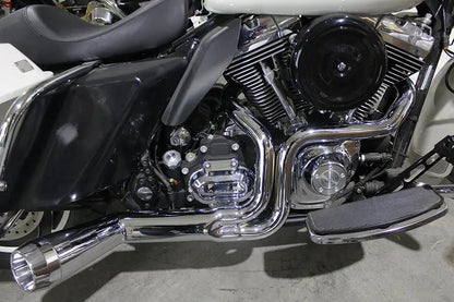 V-Twin FLT Offset Megaphone 2:1 Exhaust System for Harley Davidson FLT 2006-2015 by V-Twin