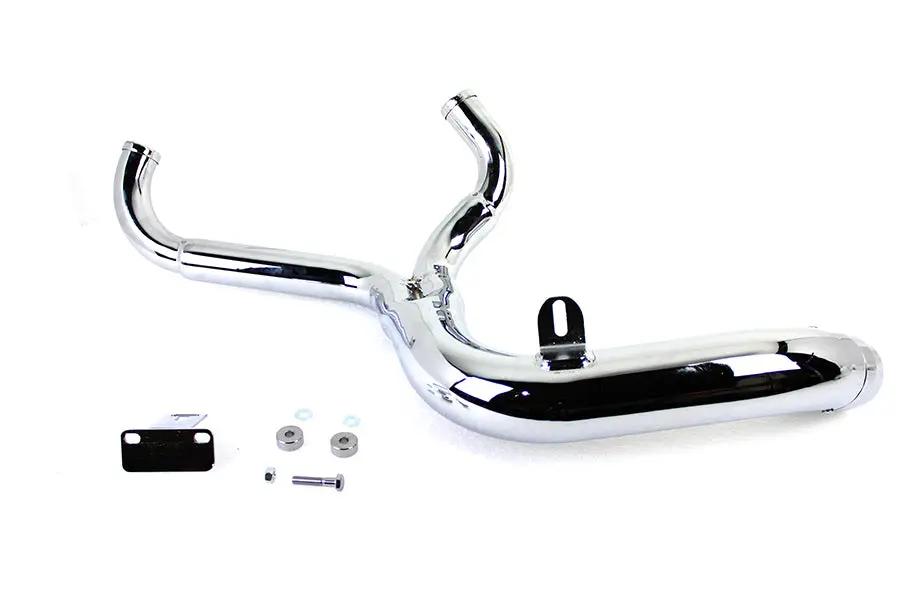 V-Twin FLT 2:1 Lake Style Exhaust System Chrome for Harley Davidson FLT Models by V-Twin