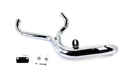 V-Twin FLT 2:1 Lake Style Exhaust System Chrome for Harley Davidson FLT Models by V-Twin