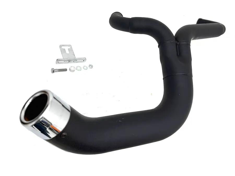 V-Twin FLT 2:1 Lake Style Exhaust System Black - Part #4532 by V-Twin