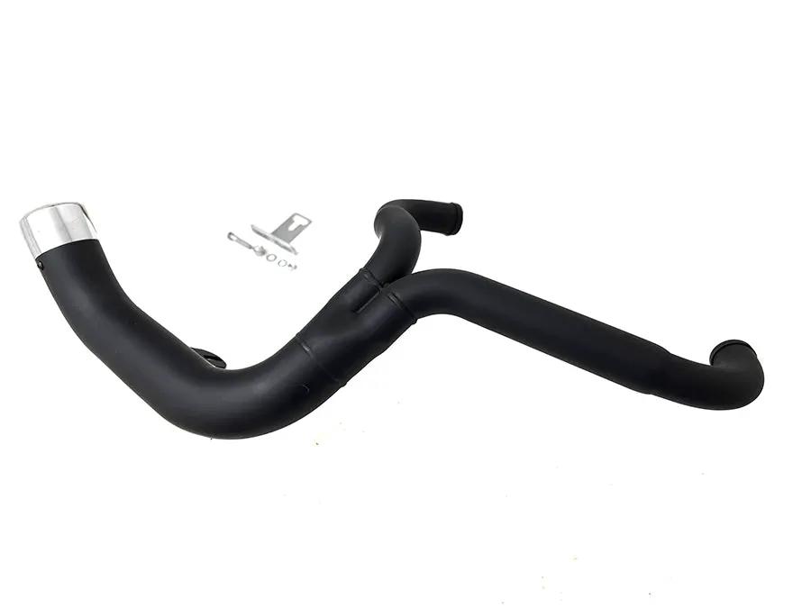 V-Twin FLT 2:1 Lake Style Exhaust System Black - Part #4532 by V-Twin