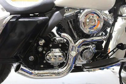 V-Twin FLT 2:1 Lake Style Exhaust System Chrome | Part No. 4529 by V-Twin