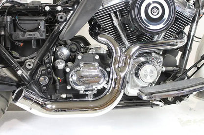 V-Twin FLT 2:1 Lake Style Exhaust System Chrome | Part No. 4529 by V-Twin