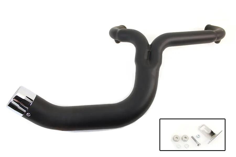 V-Twin FLT 2:1 Lake Style Exhaust System Black Part #4530 for Harley Davidson FLT Models by V-Twin