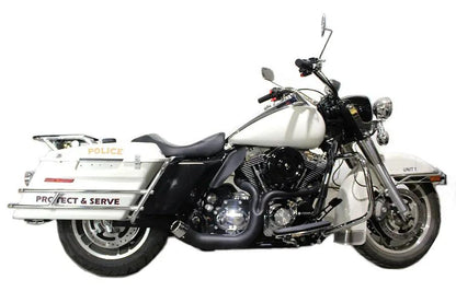 V-Twin FLT 2:1 Lake Style Exhaust System Black Part #4530 for Harley Davidson FLT Models by V-Twin