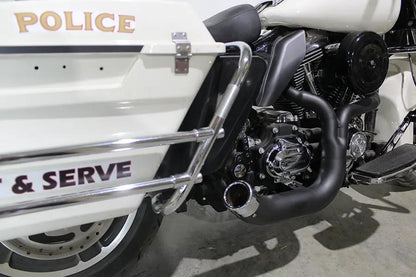 V-Twin FLT 2:1 Lake Style Exhaust System Black Part #4530 for Harley Davidson FLT Models by V-Twin
