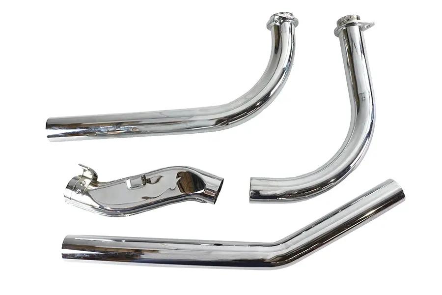 V-Twin Shovelhead Upsweep Exhaust Header Set Chrome for Harley Davidson FL 1966-1969 by V-Twin