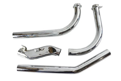 V-Twin Shovelhead Upsweep Exhaust Header Set Chrome for Harley Davidson FL 1966-1969 by V-Twin