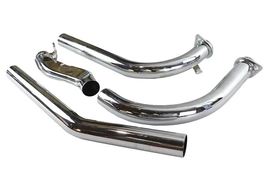 V-Twin Shovelhead Upsweep Exhaust Header Set Chrome for Harley Davidson FL 1966-1969 by V-Twin