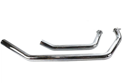 V-Twin Shovelhead Exhaust Header Set Upsweep Chrome for Harley Davidson FX (1971-1980) by V-Twin