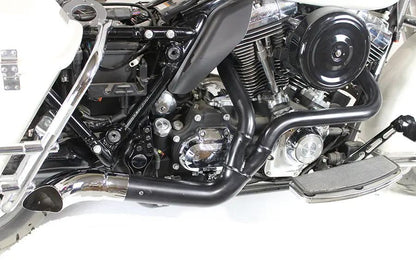V-Twin 2 into 1 Exhaust Header Set Black for Harley Davidson FLT (2007-2016) by V-Twin