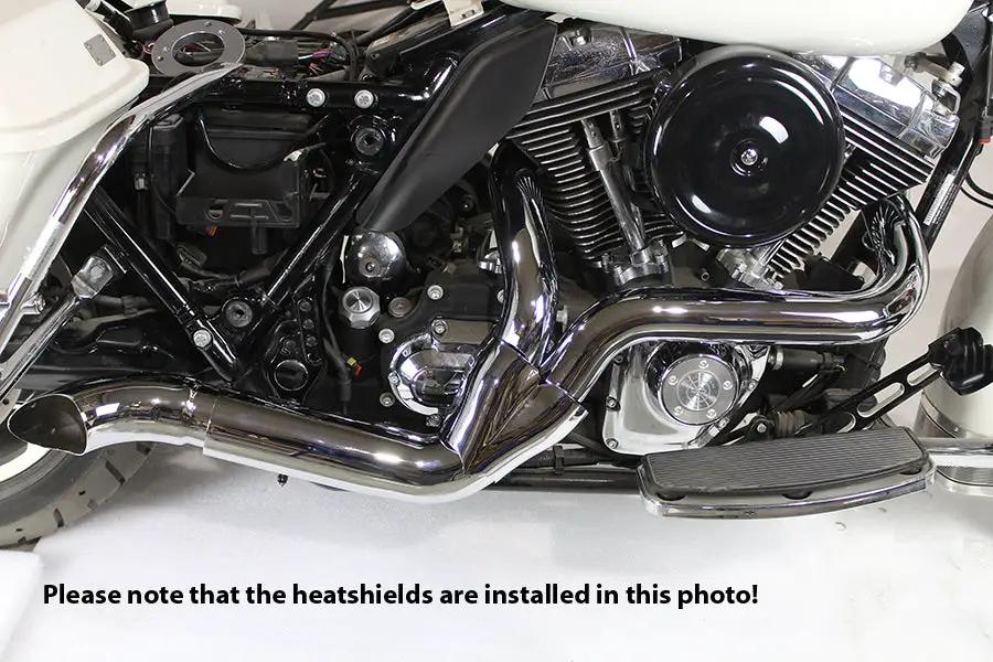 V-Twin 2 into 1 Exhaust Header Set Black for Harley Davidson FLT (2007-2016) by V-Twin
