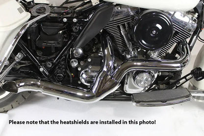 V-Twin 2 into 1 Exhaust Header Set Black for Harley Davidson FLT (2007-2016) by V-Twin