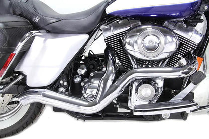 V-Twin Chrome 2:1 Exhaust Header Set for Harley Davidson FLT (2007-2016) by V-Twin