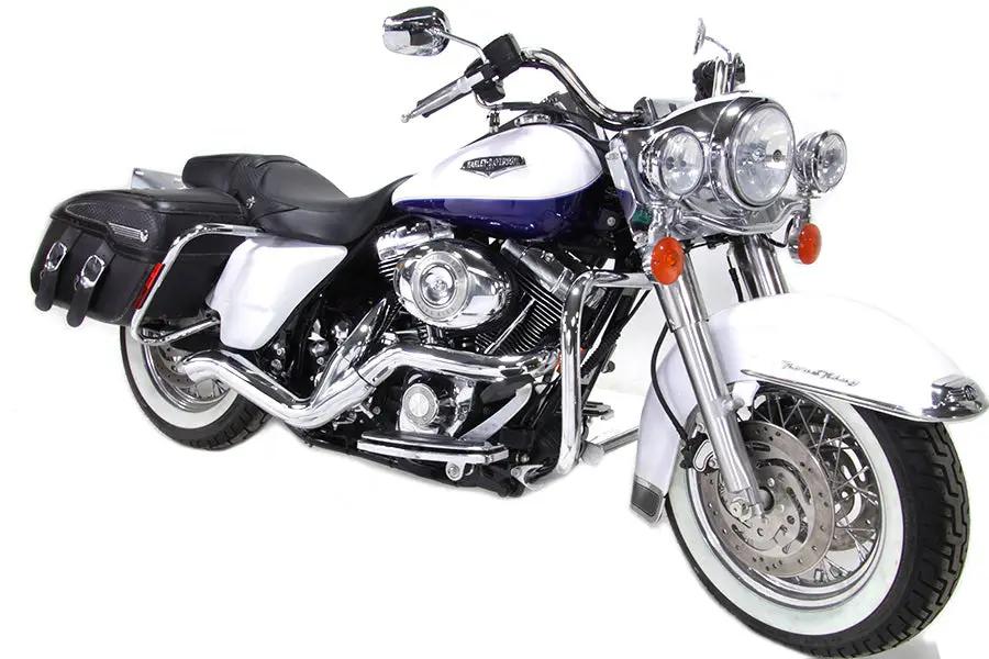 V-Twin Chrome 2:1 Exhaust Header Set for Harley Davidson FLT (2007-2016) by V-Twin