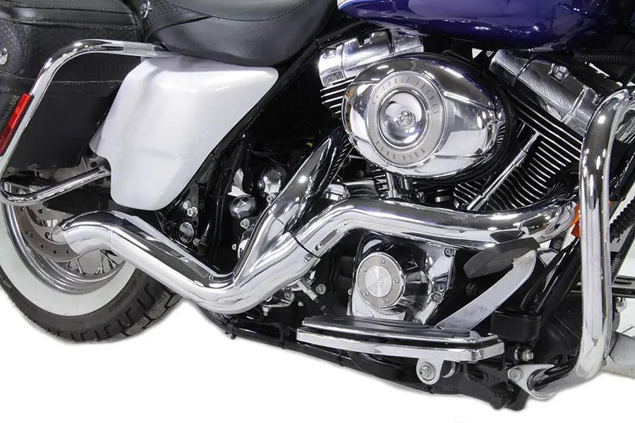 V-Twin Chrome 2:1 Exhaust Header Set for Harley Davidson FLT (2007-2016) by V-Twin