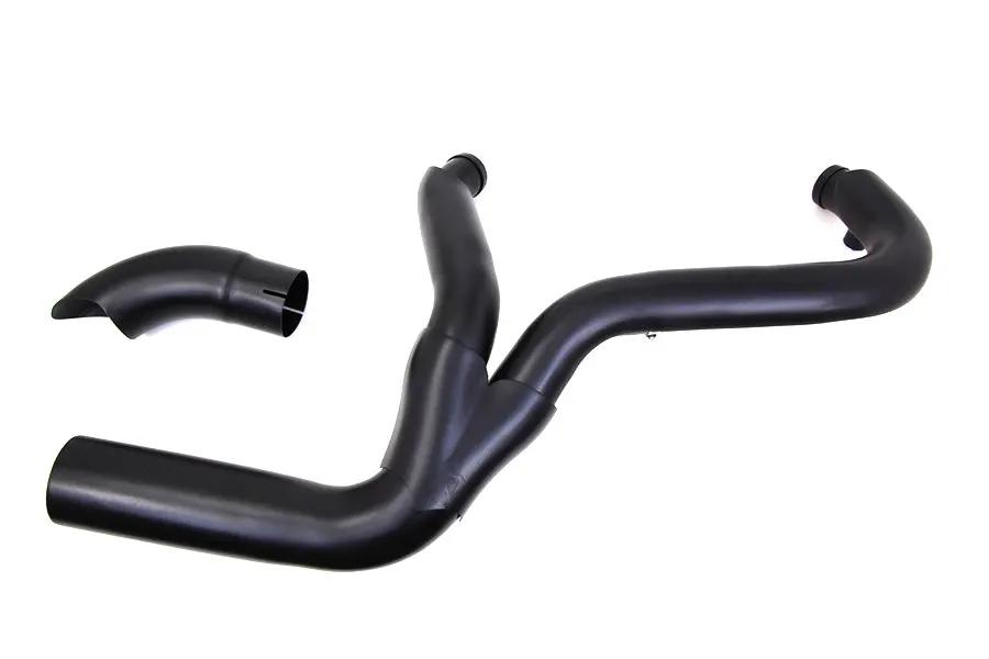 V-Twin 2 into 1 Exhaust Header Set Black for Harley Davidson FLT (2007-2016) by V-Twin