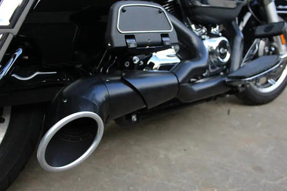 V-Twin M8 2:1 Exhaust Header Set Black for Harley Davidson FLT Models by V-Twin
