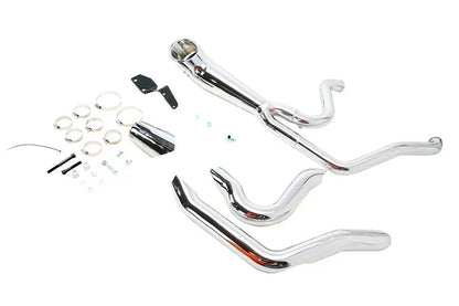 V-Twin M8 2:1 Exhaust Header Set Chrome for Harley Davidson FLT Models by V-Twin