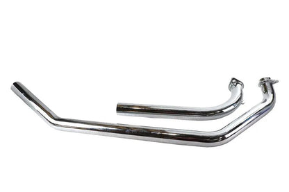 V-Twin Shovelhead Upsweep Header Pipe Set Chrome for Harley Davidson FL 1966-1975 by V-Twin
