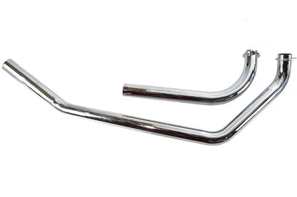 V-Twin Shovelhead Upsweep Header Pipe Set Chrome for Harley Davidson FL 1966-1975 by V-Twin