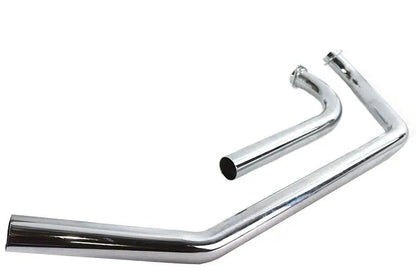V-Twin Shovelhead Upsweep Header Pipe Set Chrome for Harley Davidson FL 1966-1975 by V-Twin
