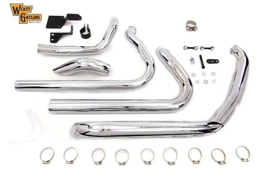 V-Twin Wyatt Gatling Dresser True Dual Exhaust Set for Harley Davidson FLT (2010-2016) by V-Twin