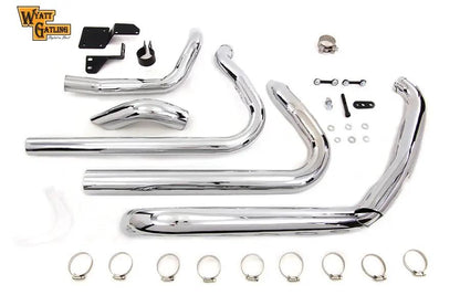 V-Twin Wyatt Gatling Dresser True Dual Exhaust Set for Harley Davidson FLT (2010-2016) by V-Twin