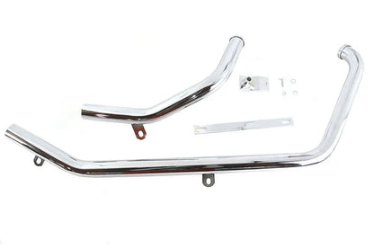 Paughco Chrome Exhaust Header Set for Harley Davidson FXST (1986-2008) – Part Number 716B2 by Paughco