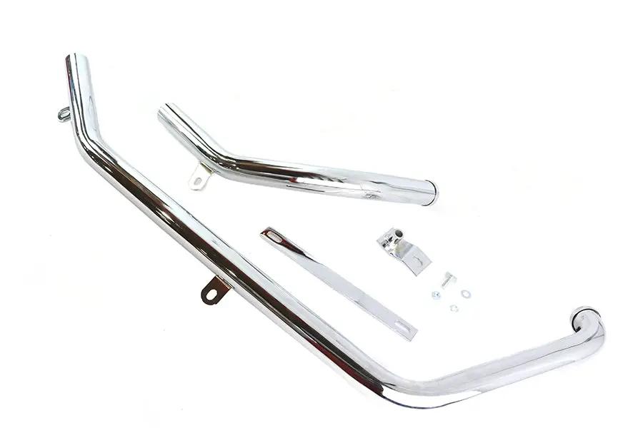 Paughco Chrome Exhaust Header Set for Harley Davidson FXST (1986-2008) – Part Number 716B2 by Paughco