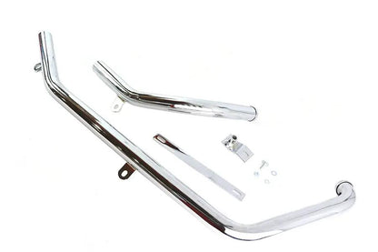 Paughco Chrome Exhaust Header Set for Harley Davidson FXST (1986-2008) – Part Number 716B2 by Paughco
