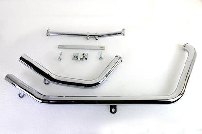 Paughco 716B2B Chrome Exhaust Header Set for Harley Davidson FXST (1995-1999) by Paughco