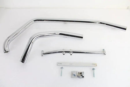 Paughco 716B2B Chrome Exhaust Header Set for Harley Davidson FXST (1995-1999) by Paughco