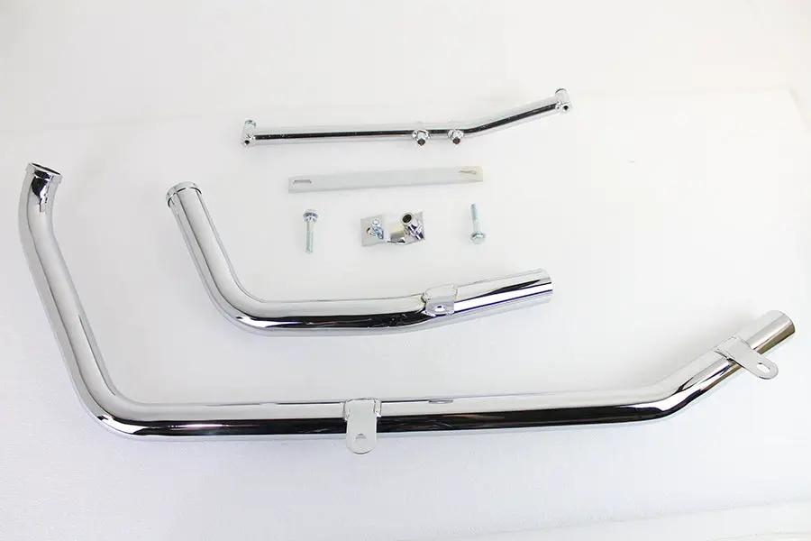 Paughco 716B2B Chrome Exhaust Header Set for Harley Davidson FXST (1995-1999) by Paughco