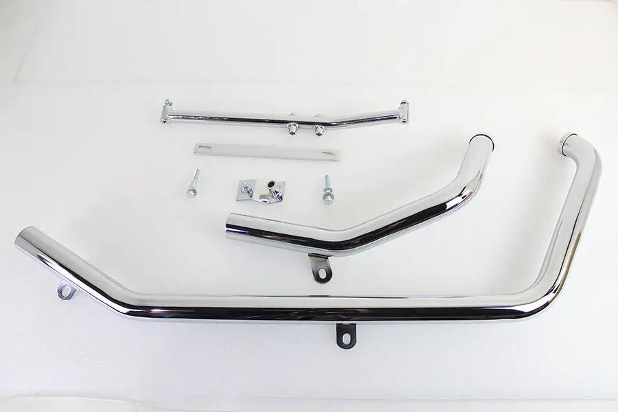 Paughco 716B2B Chrome Exhaust Header Set for Harley Davidson FXST (1995-1999) by Paughco