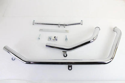 Paughco 716B2B Chrome Exhaust Header Set for Harley Davidson FXST (1995-1999) by Paughco