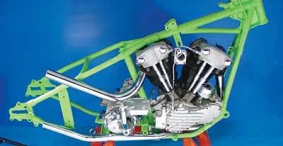 Paughco Knucklehead Upsweep Exhaust Header Set - Chrome for Harley Davidson FL 1941-1947 by Paughco