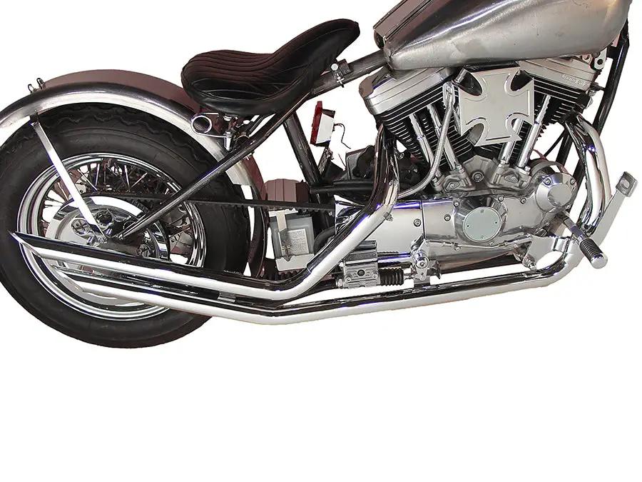 Paughco Exhaust Drag Pipe Set Slash Cut for Harley Davidson XL (1957-1966) by Paughco