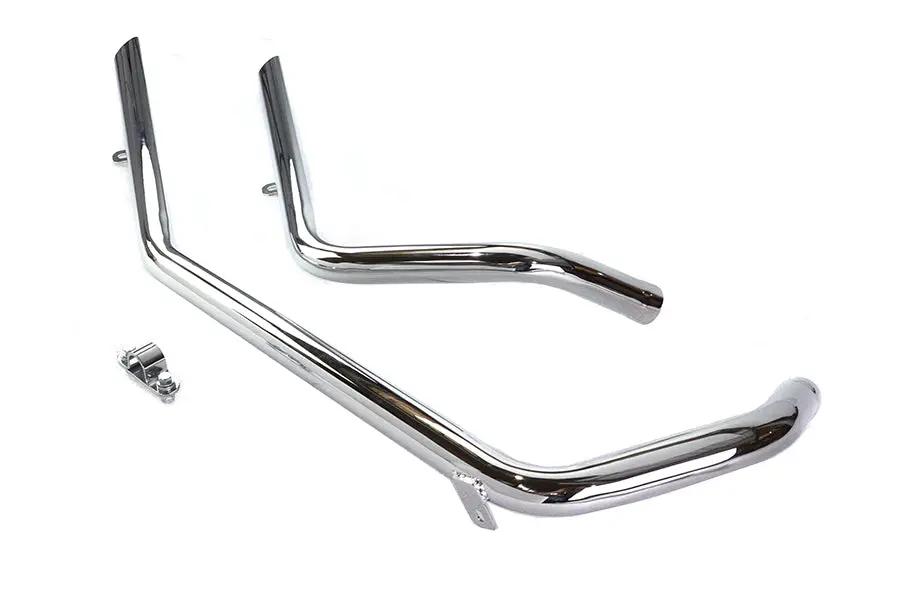 Paughco Exhaust Drag Pipe Set Slash Cut for Harley Davidson XL (1957-1966) by Paughco