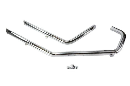 Paughco Exhaust Drag Pipe Set Slash Cut for Harley Davidson XL (1957-1966) by Paughco
