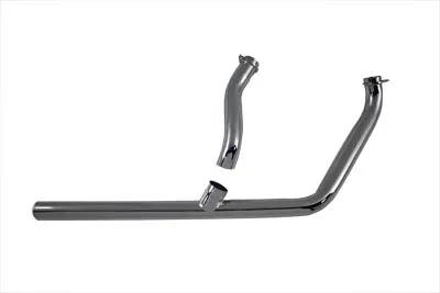 V-Twin Chrome Exhaust Header Kit for Kick or Electric - Part Number 733C by V-Twin