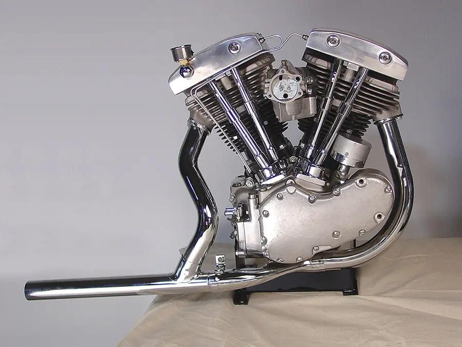 V-Twin 29-0152 2 into 1 Chrome Exhaust Header Set for Harley Davidson FL (1966-1969) by V-Twin