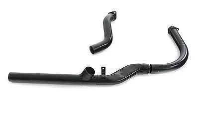 V-Twin 2 into 1 Black Exhaust Header Set for Harley Davidson FL Models by V-Twin