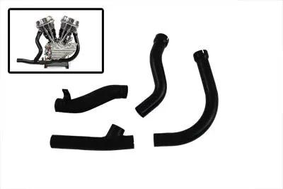 V-Twin 29-0178 2 into 1 Black Exhaust Pipe Header Set for Harley Davidson FL 1948-1957 by V-Twin